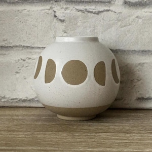 White and Brown Galaxy Celestial Cosmic Lunar Moon Planter Flower Vase Holder Home Decor Mother&#39;s Day Moon Child Gift Present Vases