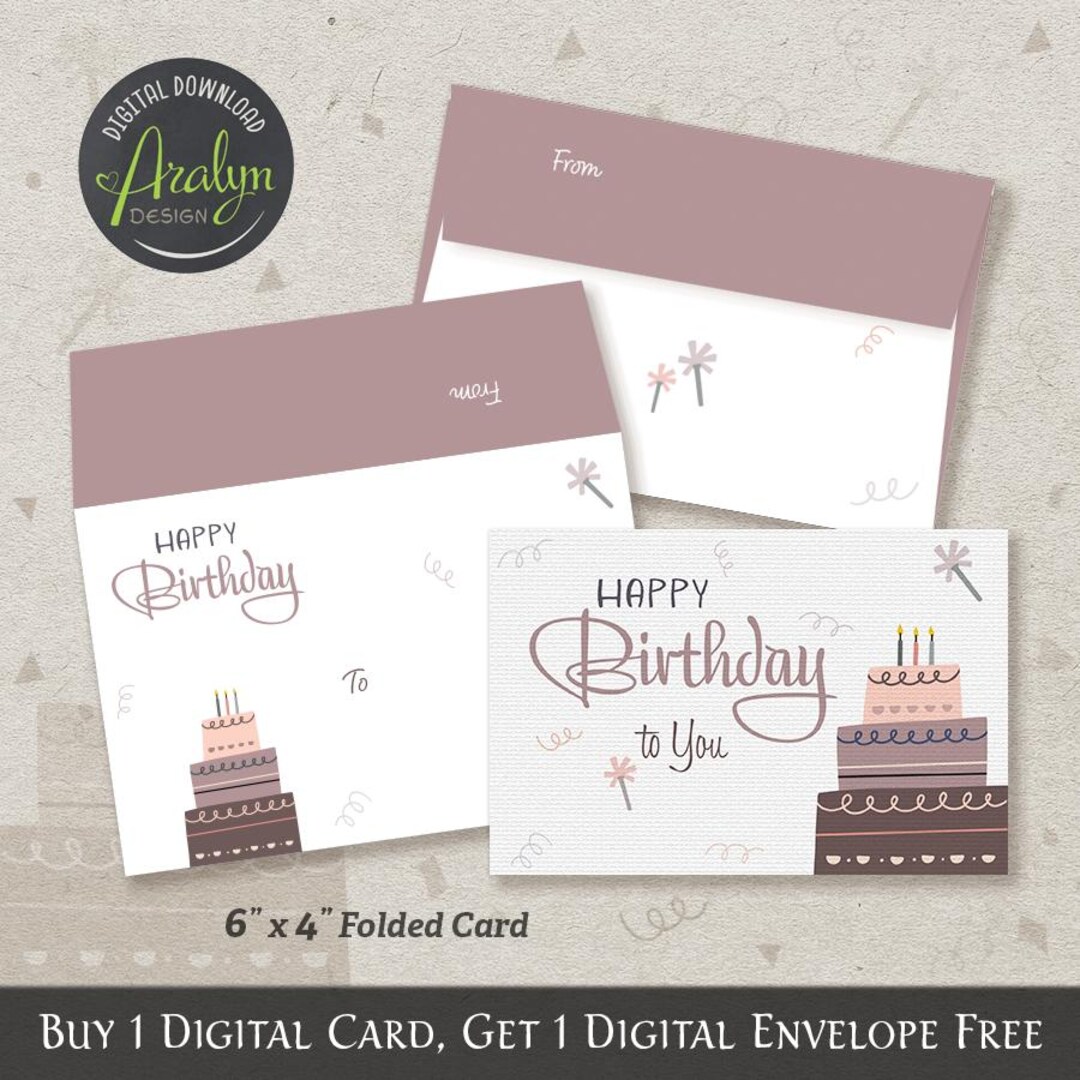 Printable Happy Birthday Cards Chocolate Birthday Cake With Candles ...