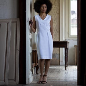 Minimal Vintage White Dress