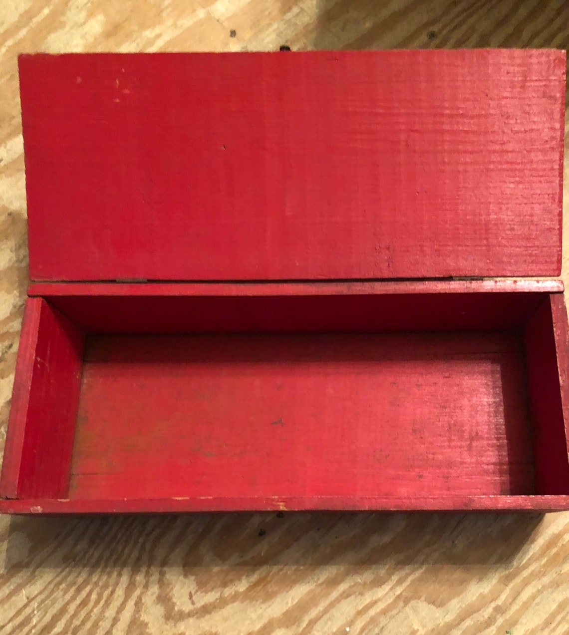 Antique Childs Wood American Tool Box Chest Etsy