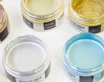 NEW - Metallic Sheen Acrylic Paint 3.4oz - furniture paint - redesign with prima - metallic paint - acrylic paint - Multiple Colors