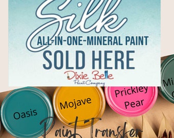 SILK All-in-one Paint • Satin-Finish Paint • 10 DESERT Colors • 16 oz Only • Furniture Paint • Cabinet Paint • Paint is Self Leveling