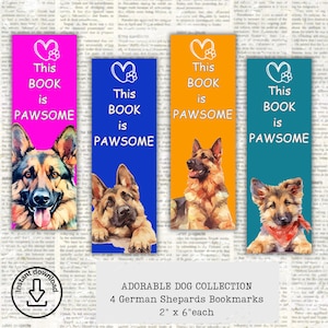 German Shepard, bookmark, dog bookmark, bookmark, dog gift, German Shepard, gift, labrador, book lover gift, gift for mom, gifts