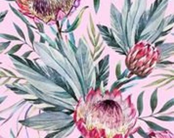 Tropical Pink Decoupage Rice Paper - Belles & Whistles by Dixie Belle 11.8" x 12.5" - 3 sheets