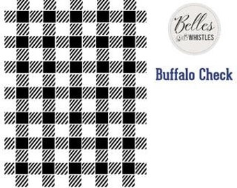 Buffalo Check Stencil  - Dixie Belle - 14" x 18"