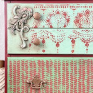 Decor Stencil - Furniture Stencil - Craft Stencil - Gift for Crafter - Stencil Medium - Gift for Birthday - Artist - Dixie Belle - 7.5 x 15&quot;