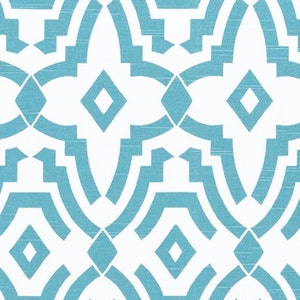 Chevelle Coastal Blue Premier Prints Home Decor Upholstery Premier Prints-Floral Blue-Chevelle 1 yard or more image 1