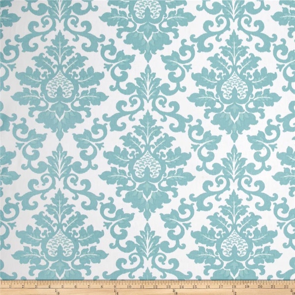 Cecilia Canal Twill - Blue - White  Premier Prints Fabrics 1/2 yard or more - Fabric by the 1/2 Yard