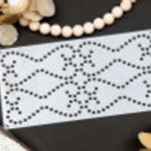 Nailhead Stencil - Furniture Stencil - Gift for Furniture Artist - Crafter Gift - Art Stencil - Teacher Gift - Dixie Belle - 7.5 x 15&quot;