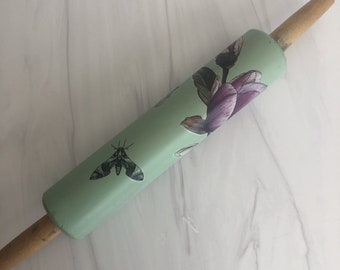 Hand Painted Vintage Rolling Pin - Gift for Crafter - Gift for Baker - Gift for Wife - Gift for Husband - Floral Rolling Pin One of a Kind