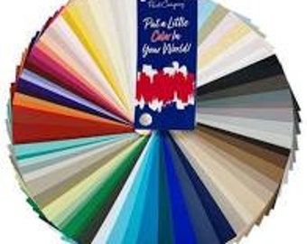 FAN DECK Dixie Belle Chalk Mineral Paint - 64 Colors & Moonshine Mettalics