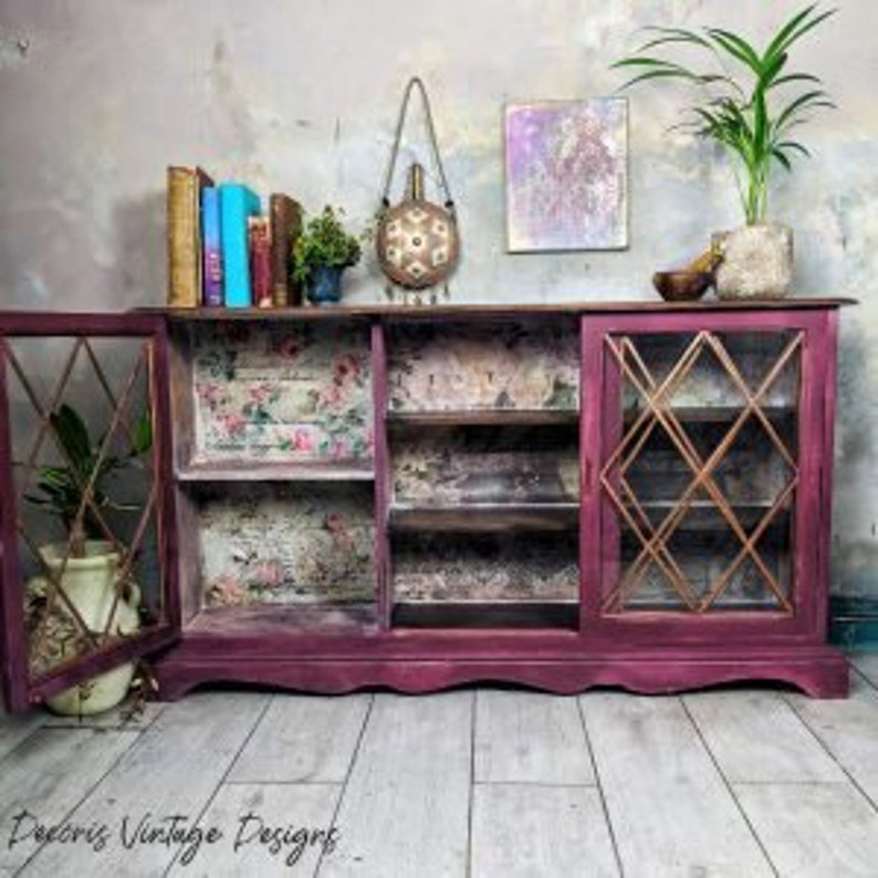 DÉCOUPAGE DÉCOR TISSUE Paper Floral Wallpaper 19 X 30 Etsy