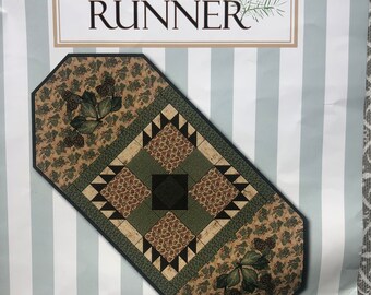 Bear Paw Runner Quilt Kit Instructions - Table Runner|Quilt Fabric DIY Kit - Gift for Crafter - Gift for Quilter - All-in-one Kit Fabric