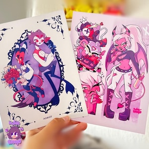 Impressão de cartão postal Helluva Boss Papel de luxo Verosika Stolitz