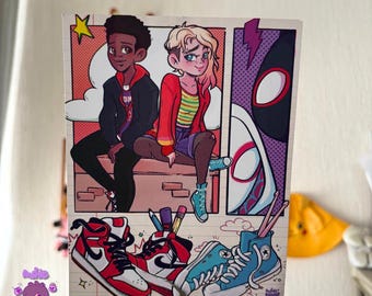 Carte postale Spider-Man : à travers le Spider-Verse GhostFlower Gwiles