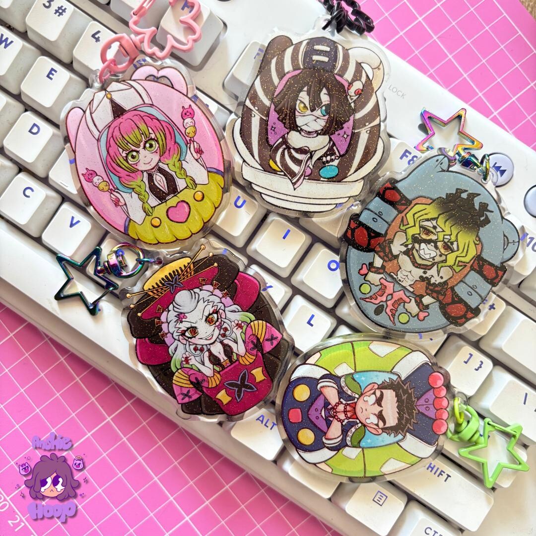 Demon Slayer Tamagotchi Upper Moons and Other Pillars / Acrylic