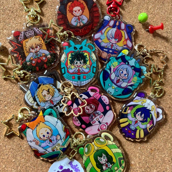 My Hero Academia Keychain - Etsy