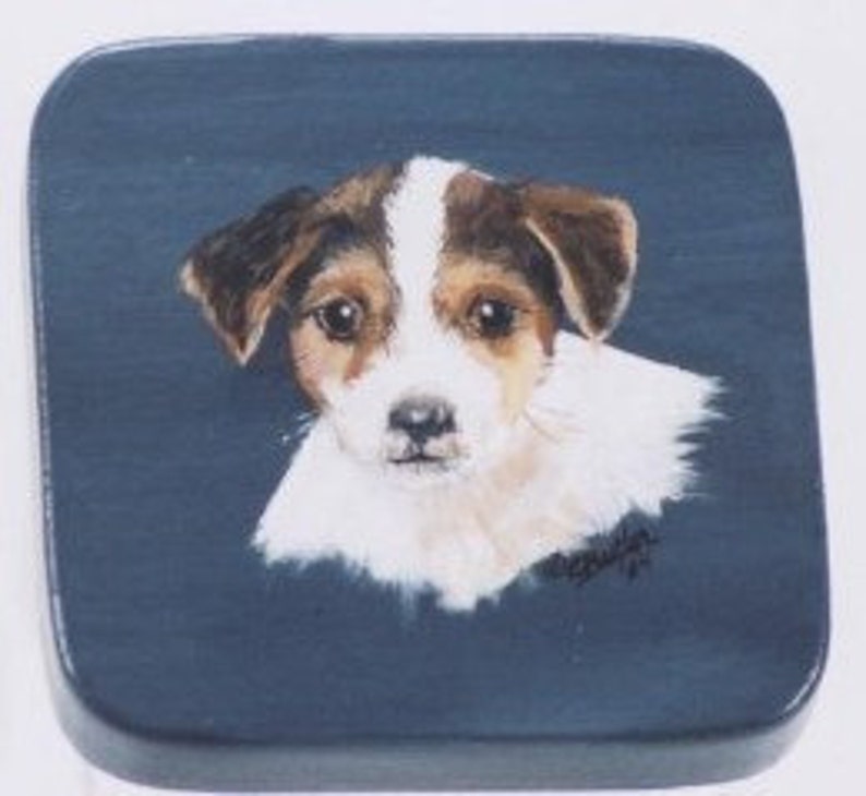 Custom Jack Russell Pet Treat Jar Handpainted Pet Treat Jar Etsy