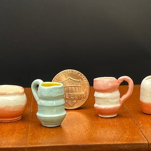 Handmade Miniature Ceramic Pitcher