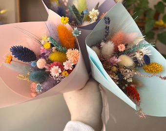 Three Piece Dried Flower Bouquet Set | Gift Wrapped Bouquets