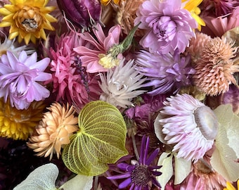 Bunter Trockenblumen Mix, Bastelbedarf, Tisch Dekor