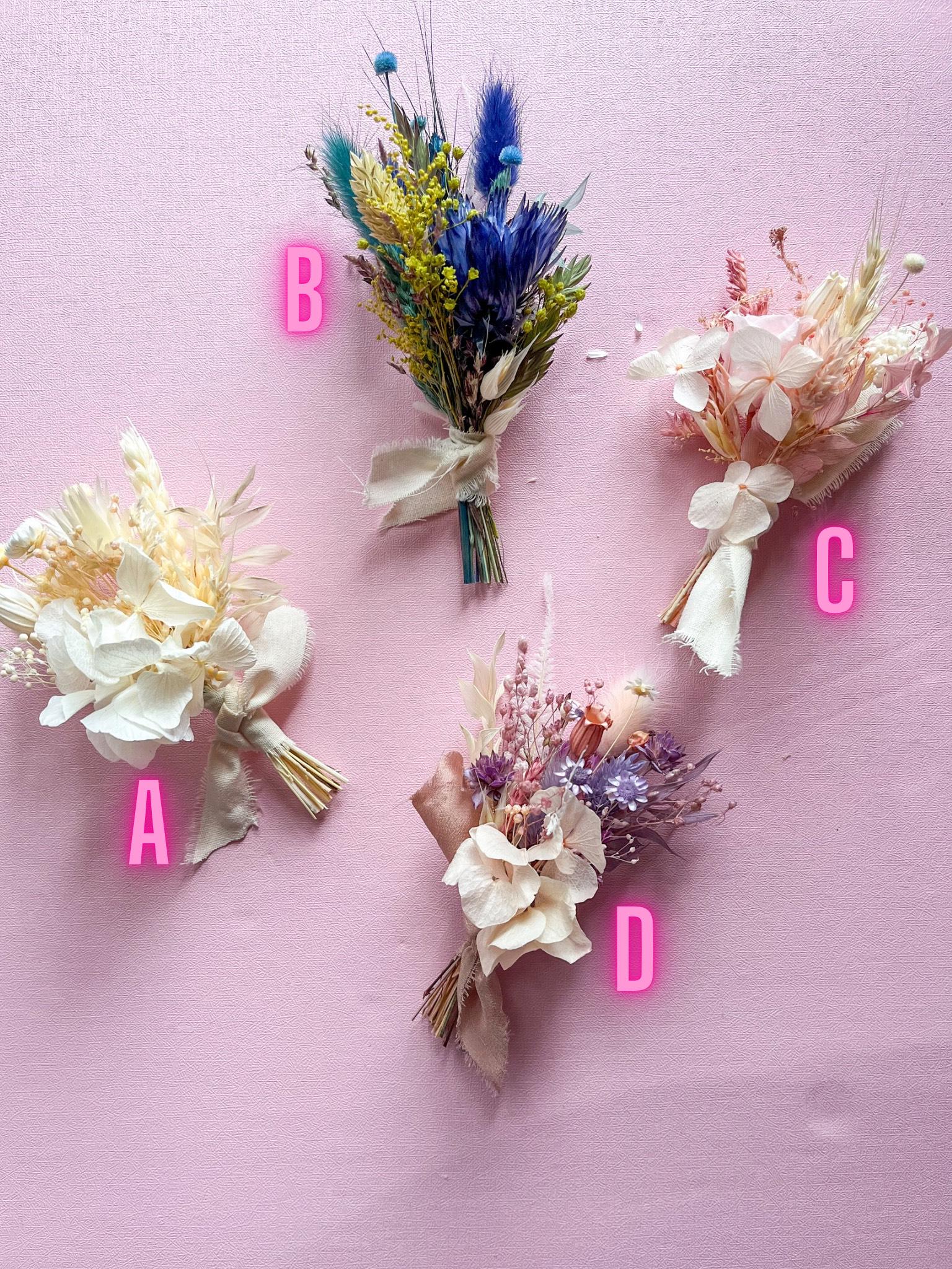 Dried Boutonniere / Colorful Bright Buttonhole /Rustic Wedding Flower/ Groom Flowers/ Preserved Roses for Wedding/ Blush Groom Pocket Flower