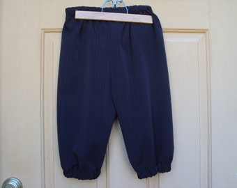 kids size 7 Black knickers with narrow red stripes,  1776 colonial   newsies knickers, I will customize
