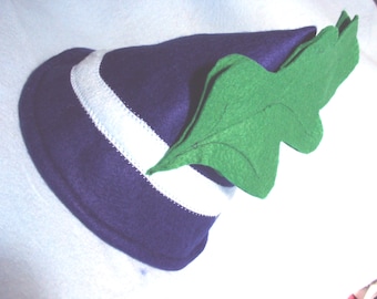 A  Blue elf hat, Ben's cap--cartoon hat, Halloween costume,  party gifts, just for fun
