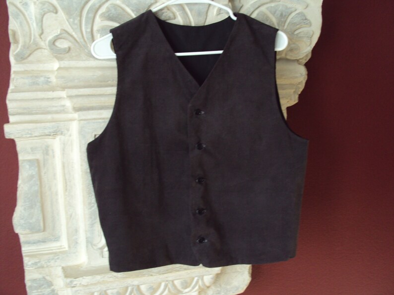 only one Vest for Newsies or everyday charcole gray corderoy Adult Med