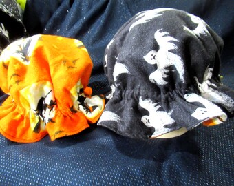Gorro de Halloween reversible: disfraz de bruja, elfo o fantasma