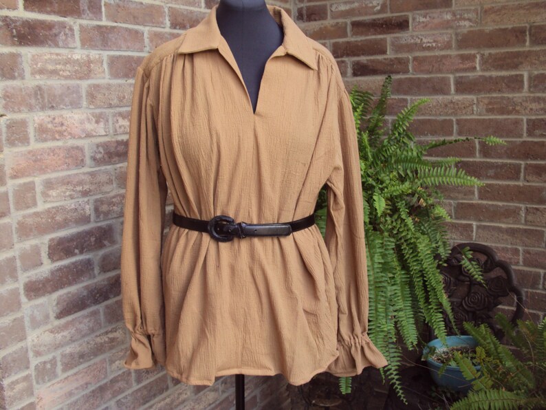 Renaissance shirt cotton gauze poets shirt pirate shirt Etsy