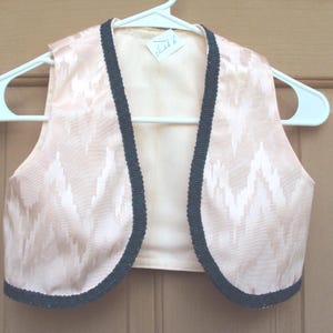 Genie vest, girls size 6 Arabian knights vest, Aladdin vest musical play, Halloween costume, girls vest  Covid family fun, learning aid