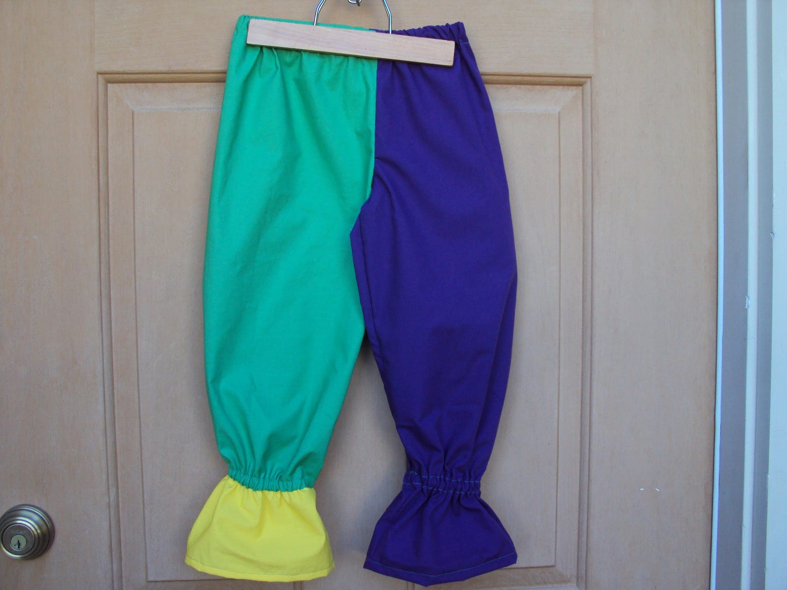 purple mardi gras pants