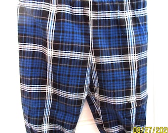 Toddler 2 black and blue plaid knickers
