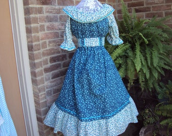 Prairie Party Dress. Folk Dress, Civil War dress, Victorian dress, So. Belle dress, Civil War dress girls 12 , Halloween costume