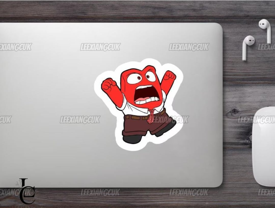 Disney Inside Out Anger Sticker, It's Okay to Feel All the Feels ...