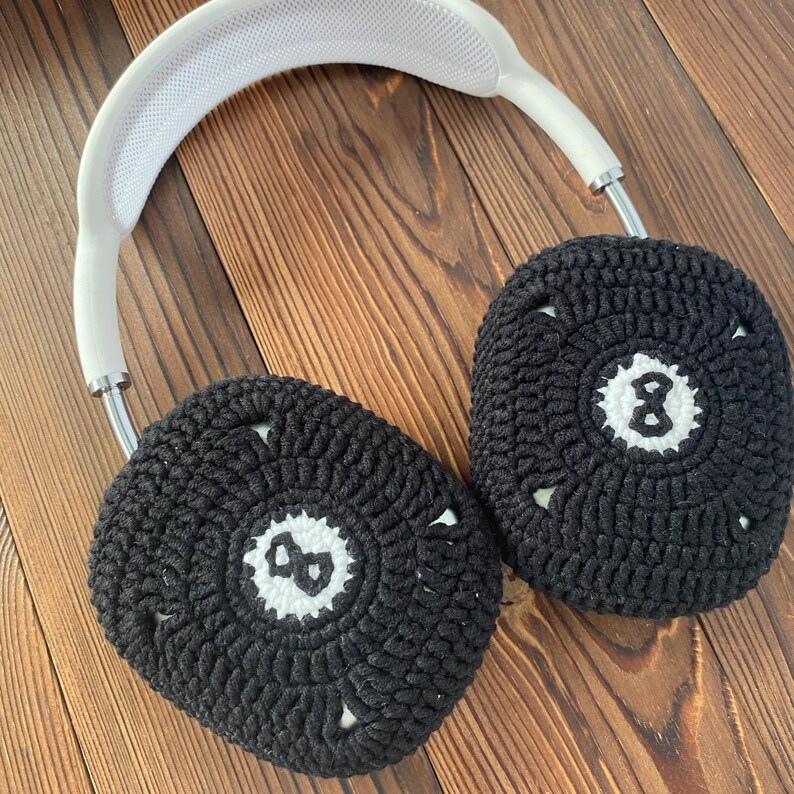 Svarta 8 Airpods Max hörlursfodral | Virkat AirPods Max-fodral | AirPod Max-fodral | Sony xm5-fodral | Sony xm4-fodral | Beats Solo 4-fodral bild 6