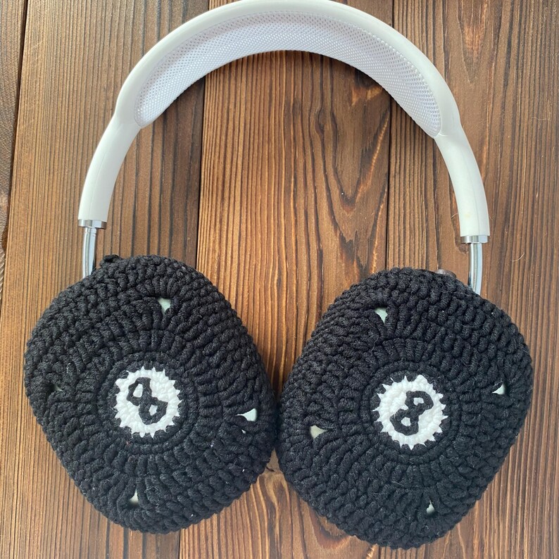 Svarta 8 Airpods Max hörlursfodral | Virkat AirPods Max-fodral | AirPod Max-fodral | Sony xm5-fodral | Sony xm4-fodral | Beats Solo 4-fodral bild 5