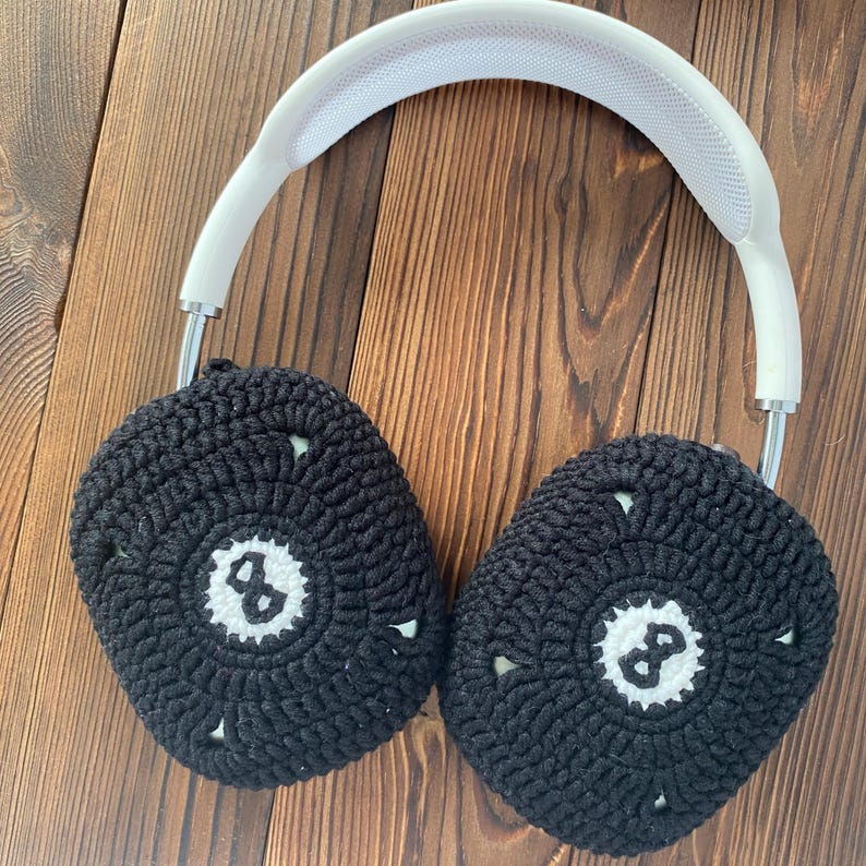 Svarta 8 Airpods Max hörlursfodral | Virkat AirPods Max-fodral | AirPod Max-fodral | Sony xm5-fodral | Sony xm4-fodral | Beats Solo 4-fodral bild 7