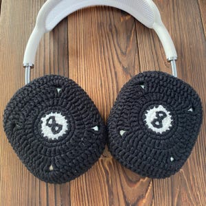 Svarta 8 Airpods Max hörlursfodral | Virkat AirPods Max-fodral | AirPod Max-fodral | Sony xm5-fodral | Sony xm4-fodral | Beats Solo 4-fodral bild 8