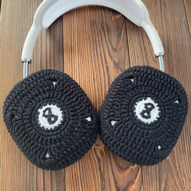 Svarta 8 Airpods Max hörlursfodral | Virkat AirPods Max-fodral | AirPod Max-fodral | Sony xm5-fodral | Sony xm4-fodral | Beats Solo 4-fodral bild 8
