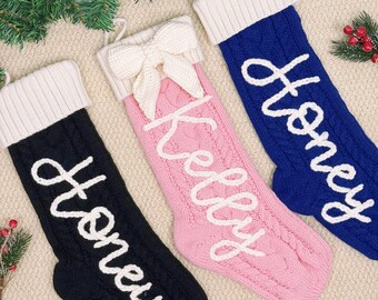 Personalized name Christmas Stockings,2025 Large 18” Embroidered Name Stocking, Christmas Family Stockings, Holiday Stockings, Holiday Decor