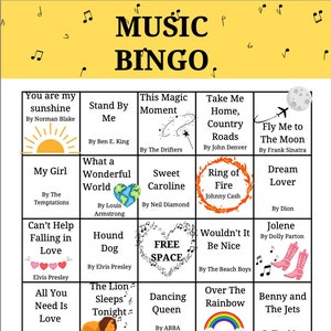 Bingo musical para la demencia