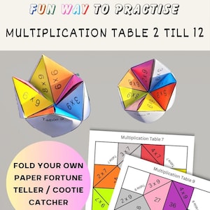 Può includere: Un indovino di carta stampabile o un