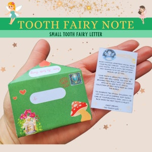 Nota del hada de los dientes, carta del hada de los dientes, hada de los dientes, certificado del hada de los dientes, diente perdido, primer diente perdido, pequeña carta del hada de los dientes, mensaje del hada de los dientes