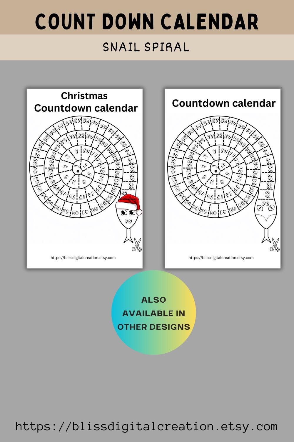 Countdown Calendar Countdown Craft Sheet Download Do It Yourself ...