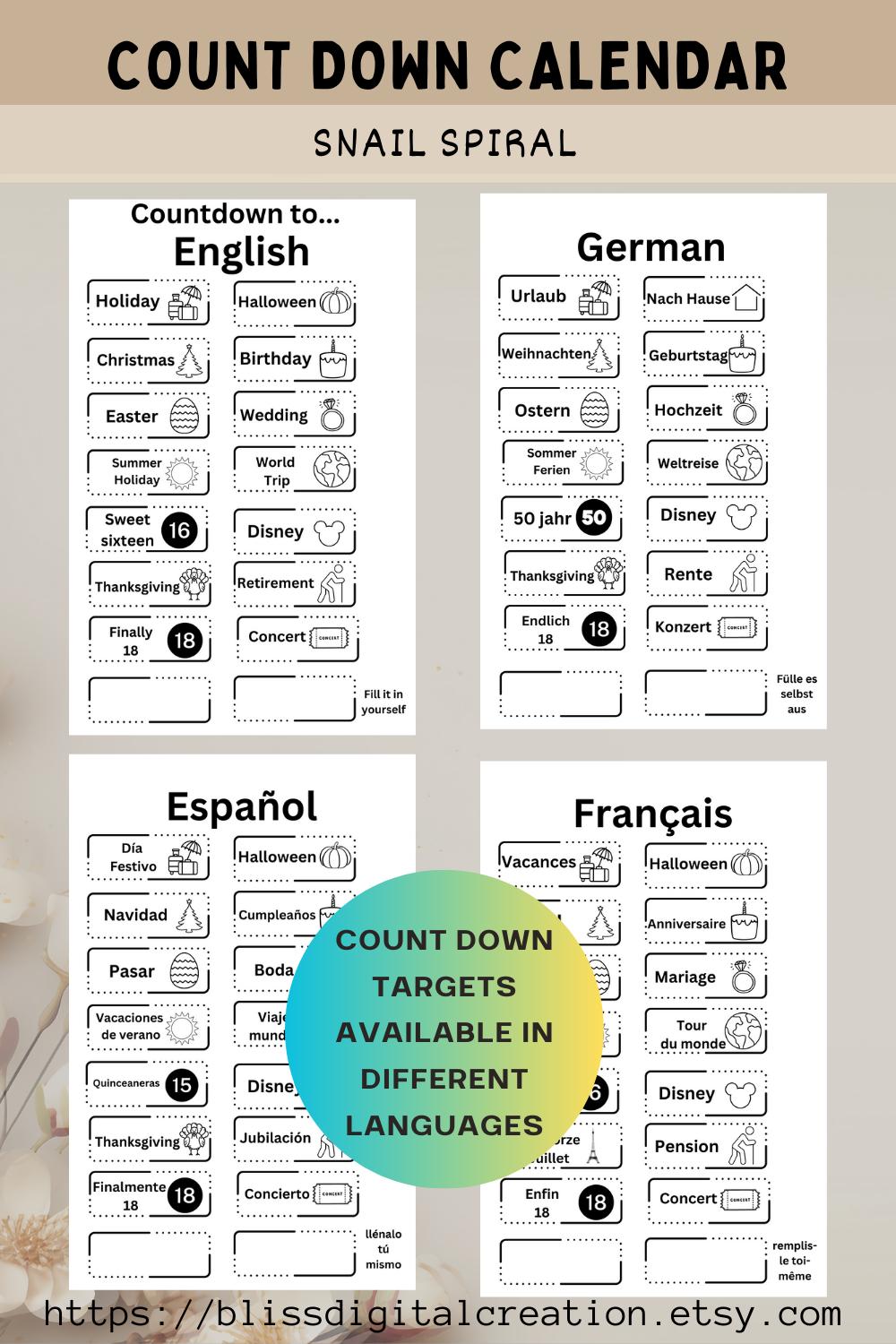 Countdown Calendar Countdown Craft Sheet Download Do It Yourself ...