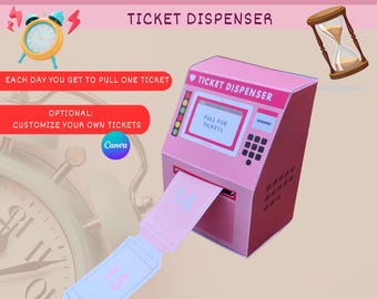 Countdown calendar ticket machine countdown calendar holiday christmas countdown calendar  countdown birthday kids christmas advent calendar