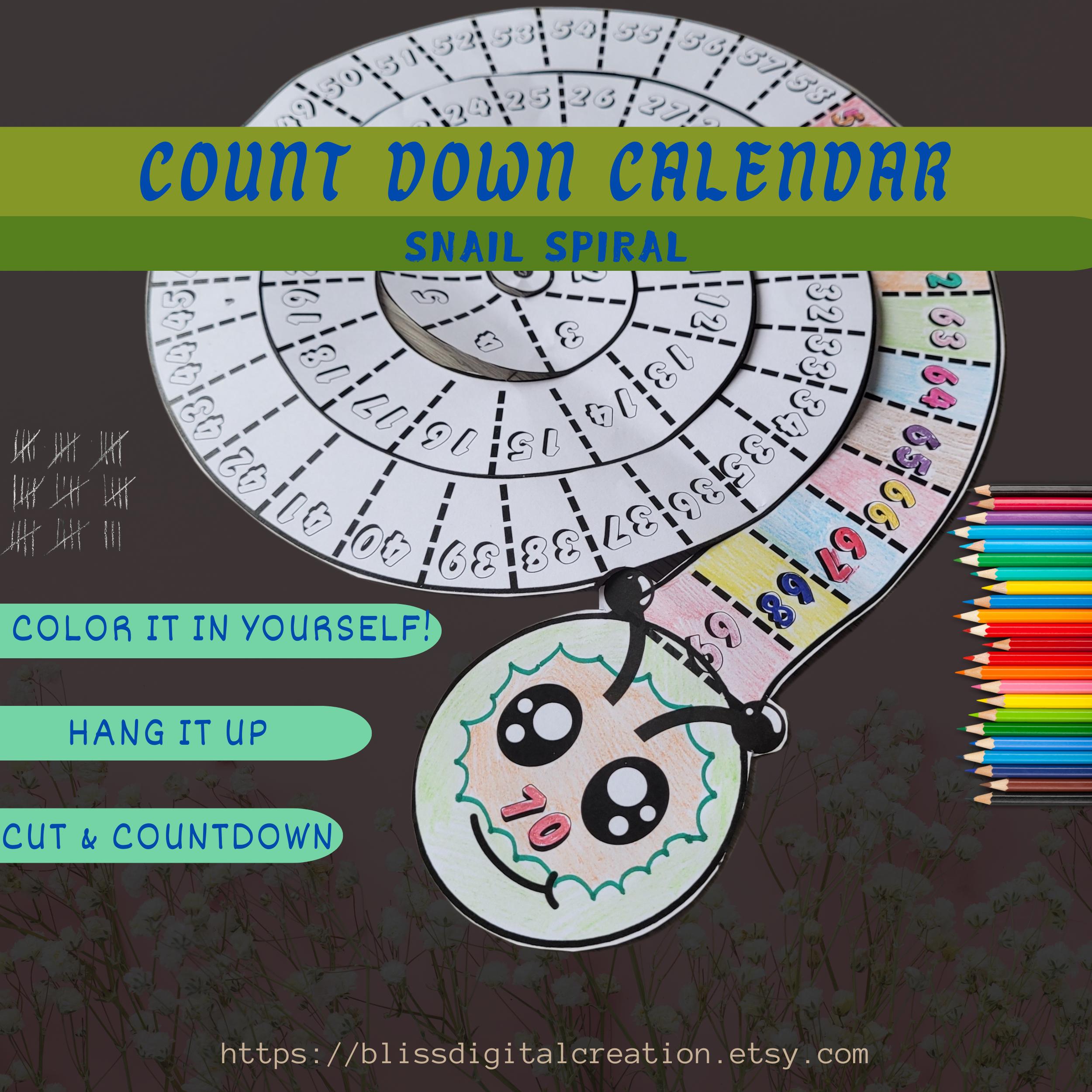 Countdown Calendar Countdown Craft Sheet Download Do It Yourself ...