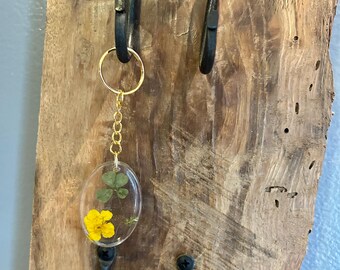 Personalized Four-Leaf Clover Keychain